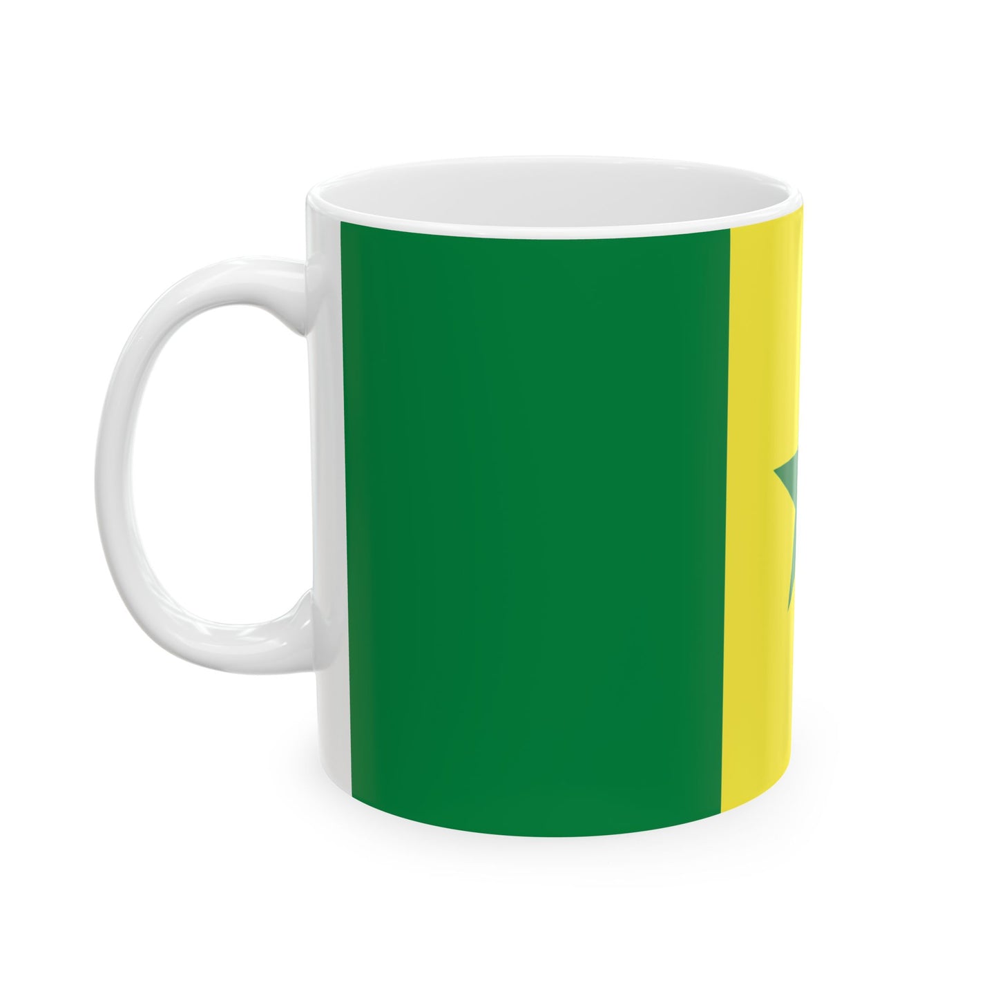 Senegal Flag Coffee Mug 11oz & 15oz | Senegalese Heritage Ceramic Coffee Tea Mug | Rep Ya Flag