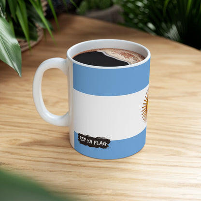 Argentina Flag Coffee Mug | Argentine Pride Ceramic Tea Mug