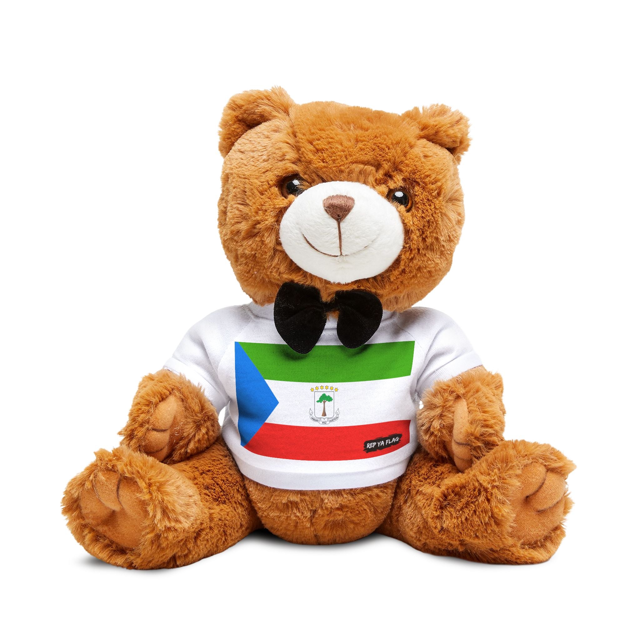 Equatorial Guinea Flag Teddy Bear | Equatoguinean Heritage Plush Gift | Rep Ya Flag