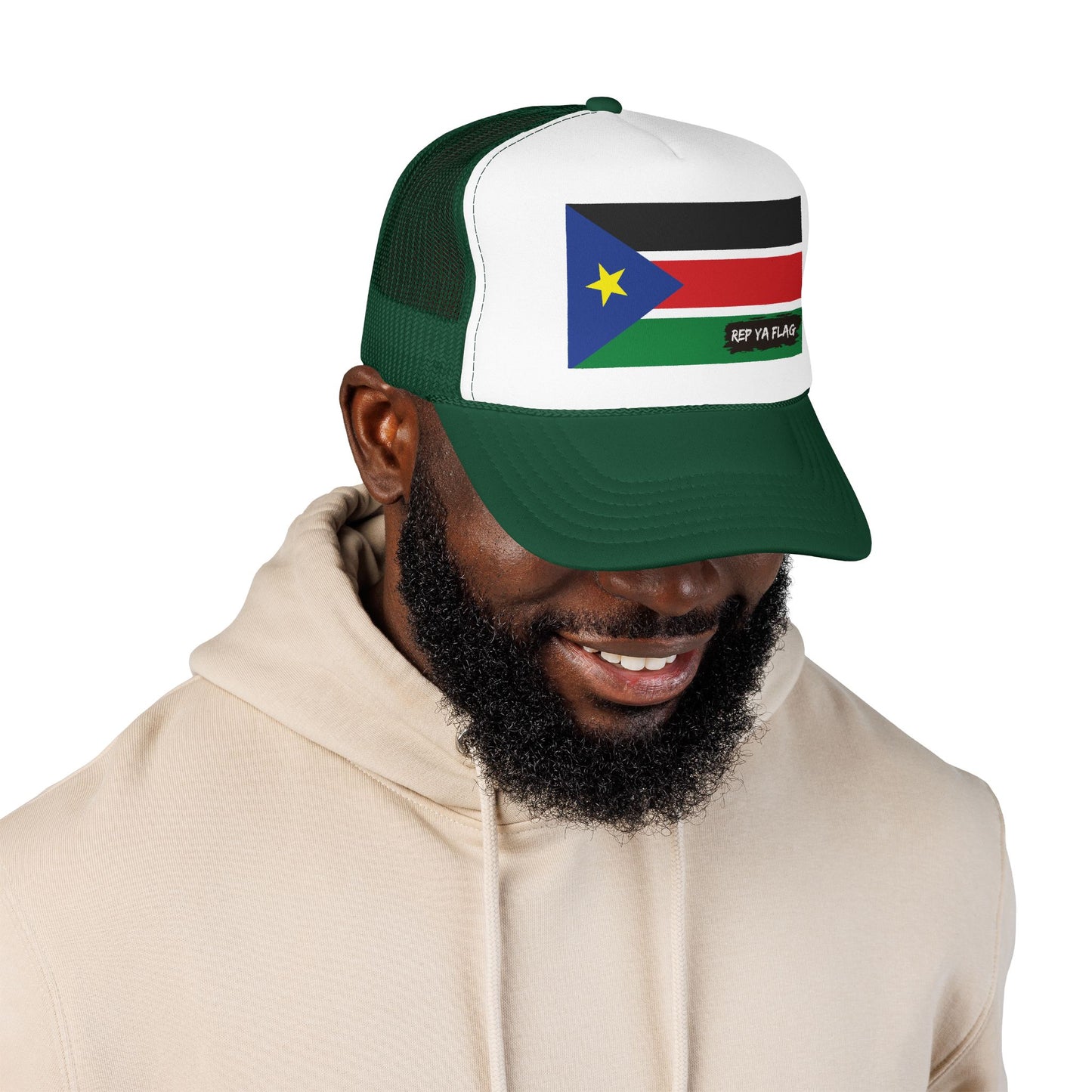 South Sudan Flag Foam Trucker Hat | Rep Ya Flag