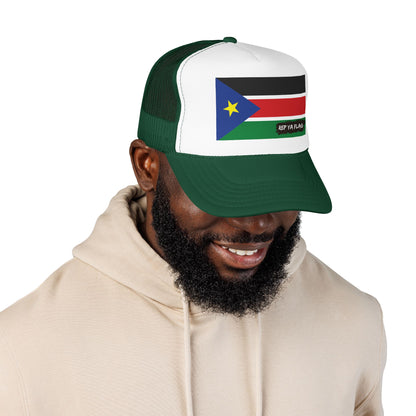 South Sudan Flag Foam Trucker Hat | Rep Ya Flag