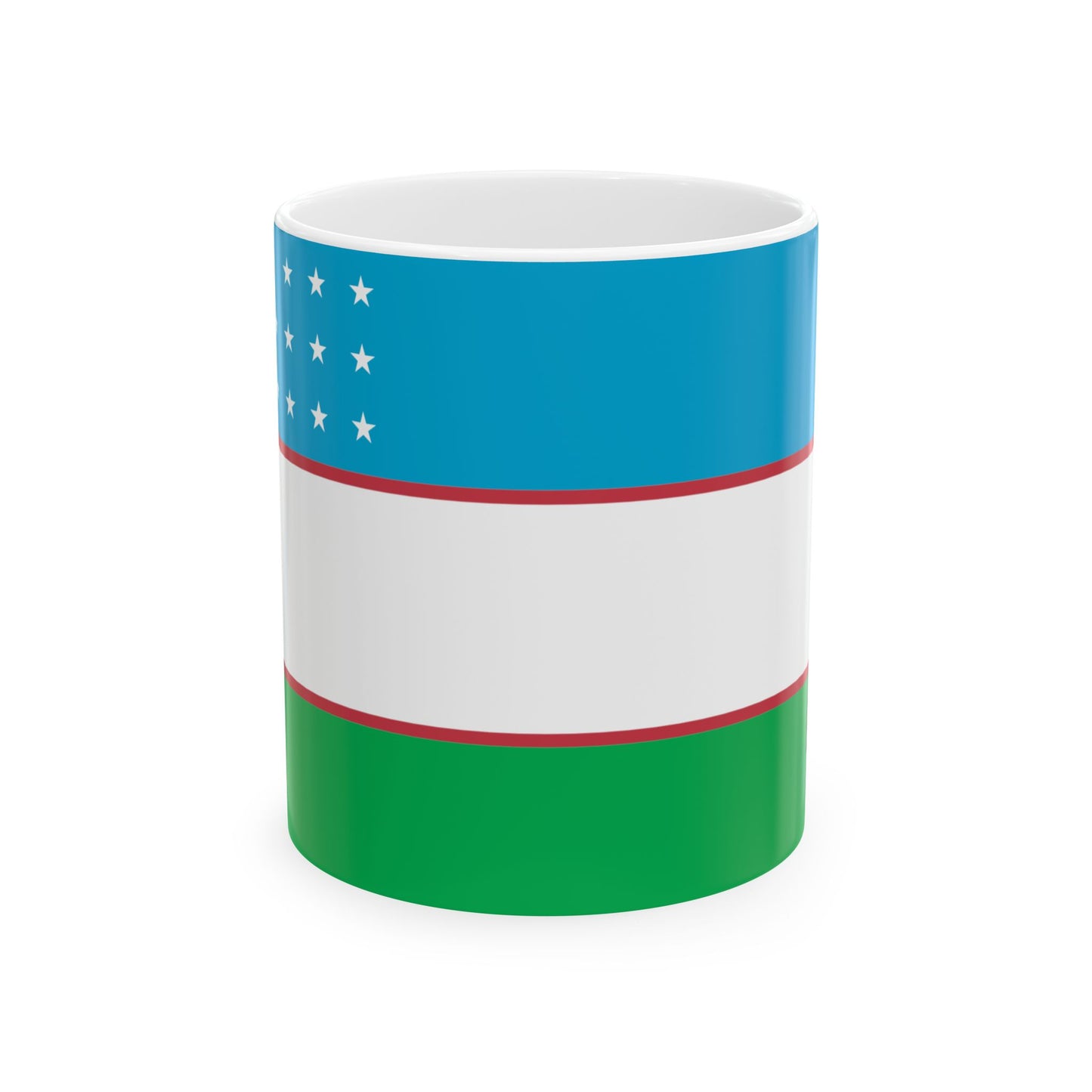 Uzbekistan Flag Coffee Tea Mug 11oz 15oz | Rep Ya Flag Ceramic Mug