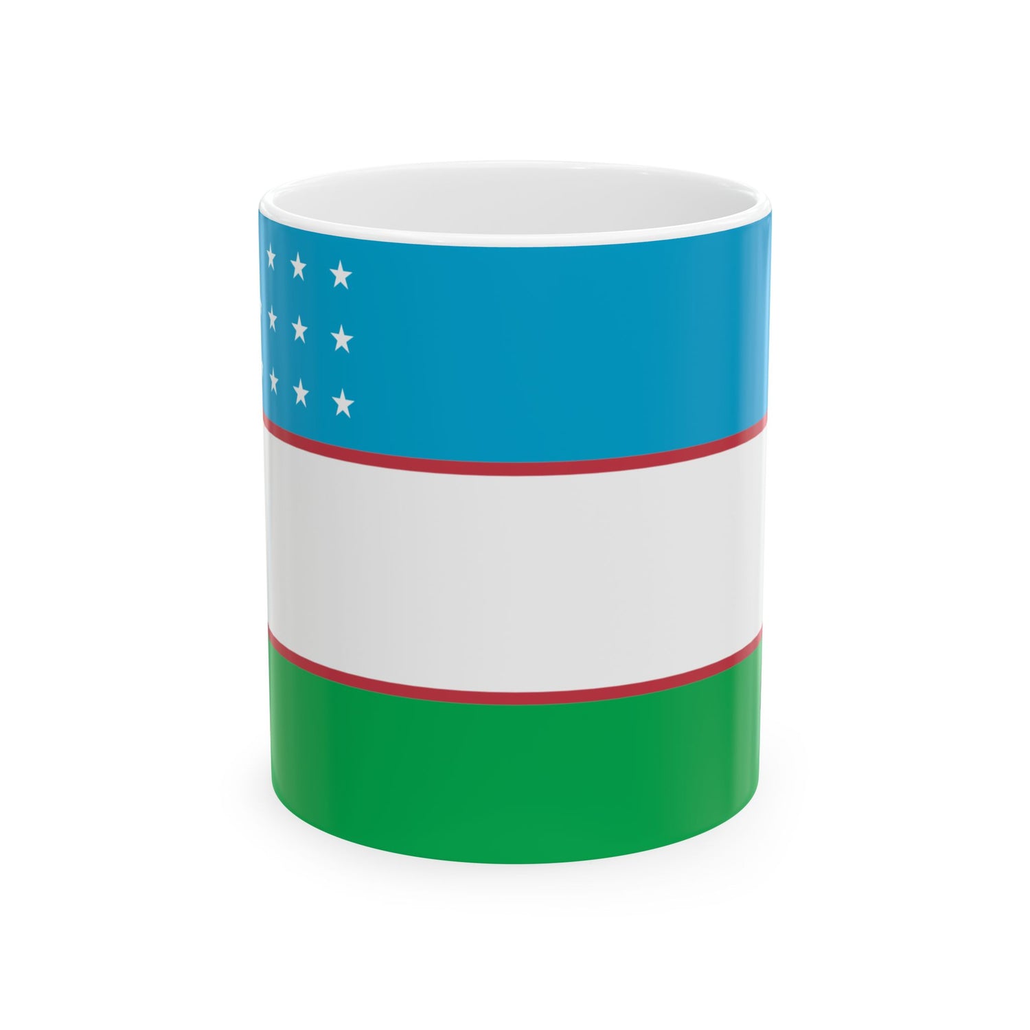 Uzbekistan Flag Coffee Tea Mug 11oz 15oz | Rep Ya Flag Ceramic Mug