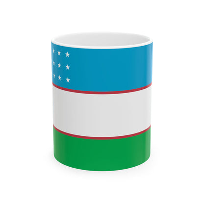 Uzbekistan Flag Coffee Tea Mug 11oz 15oz | Rep Ya Flag Ceramic Mug