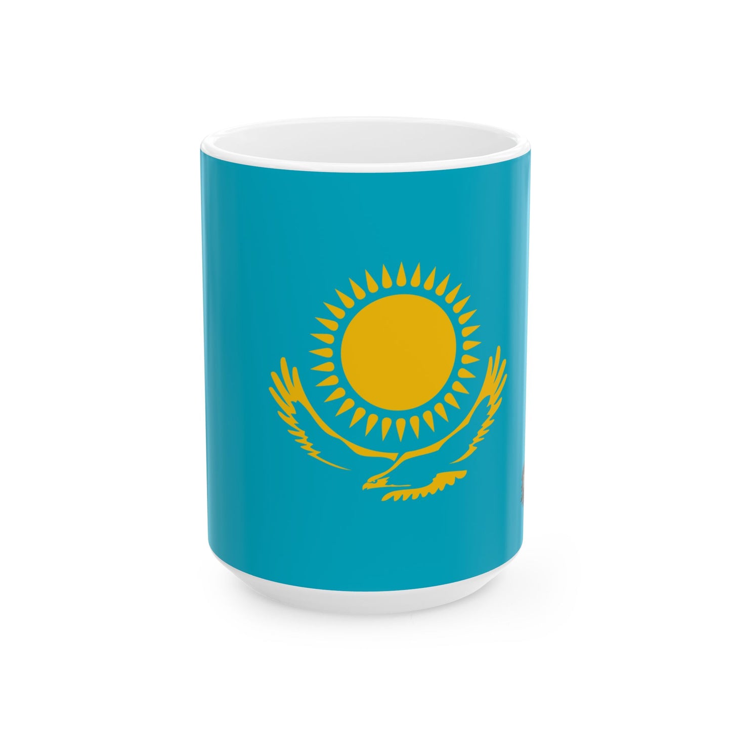 Kazakhstan Flag Coffee Tea Mug 11oz 15oz | Rep Ya Flag Ceramic Mug