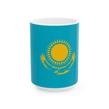 Kazakhstan Flag Coffee Tea Mug 11oz 15oz | Rep Ya Flag Ceramic Mug