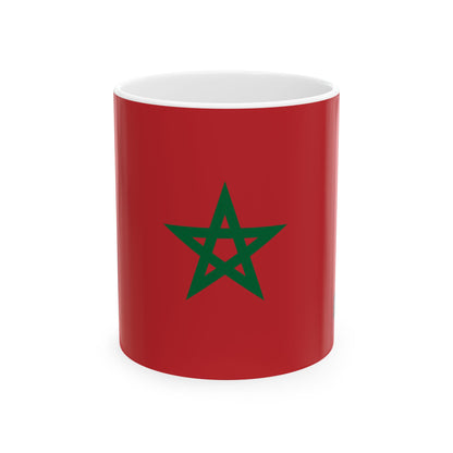 Morocco Flag Coffee Tea Mug 11oz 15oz | Rep Ya Flag Ceramic Mug