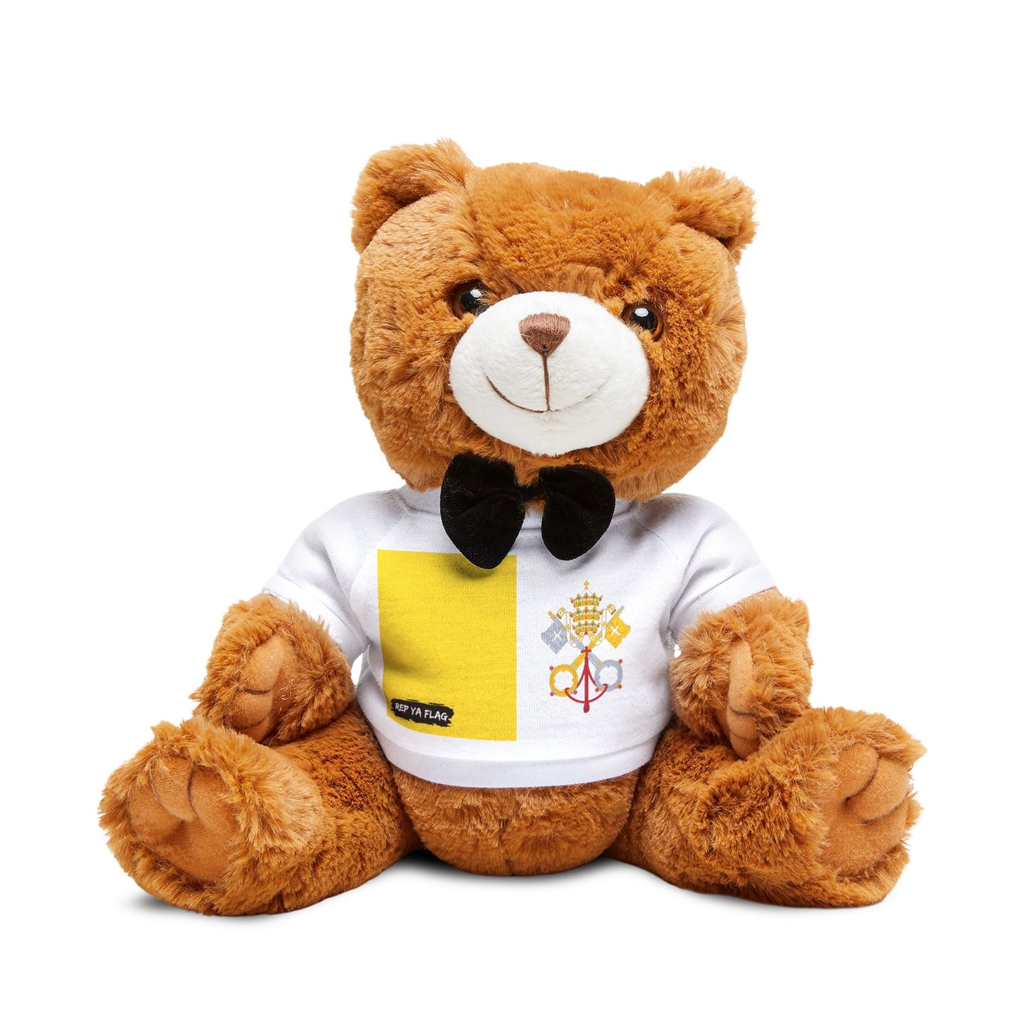 Vatican City Teddy Bear | Vatican Flag Plush | Catholic Gift | Religious Stuffed Animal | Faith Keepsake Bear