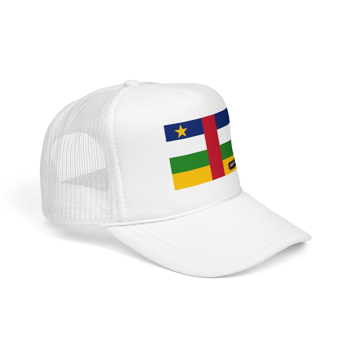 Central African Republic Flag Foam Trucker Hat | Central African Pride Snapback Cap | Rep Ya Flag