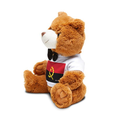 Angola Flag Teddy Bear | Angolan Heritage Plush Gift | Rep Ya Flag