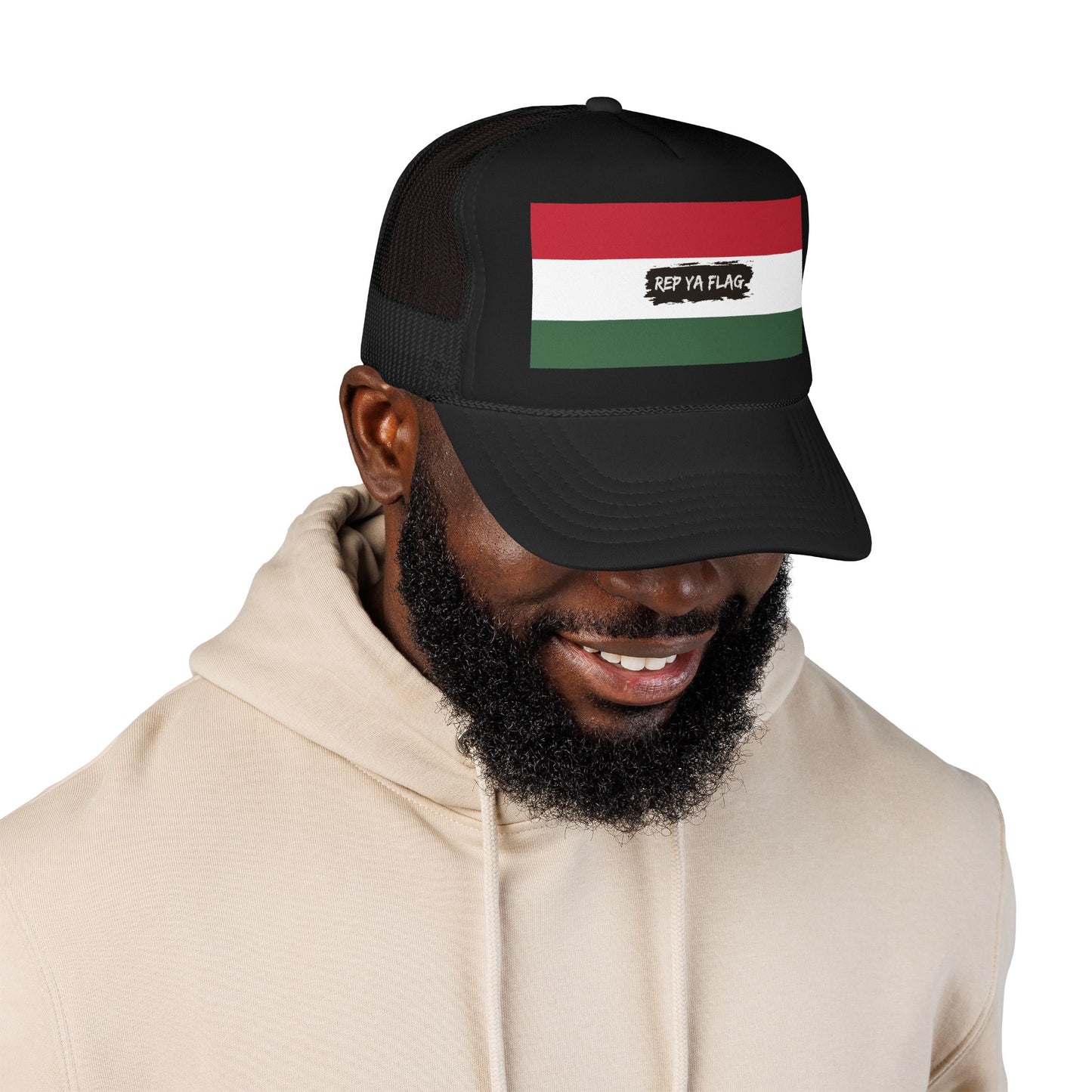 Hungary Flag Foam Trucker Hat | Hungarian Pride Snapback Cap | Rep Ya Flag