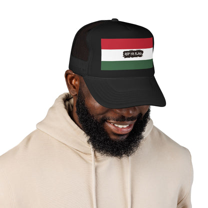 Hungary Flag Foam Trucker Hat | Hungarian Pride Snapback Cap | Rep Ya Flag