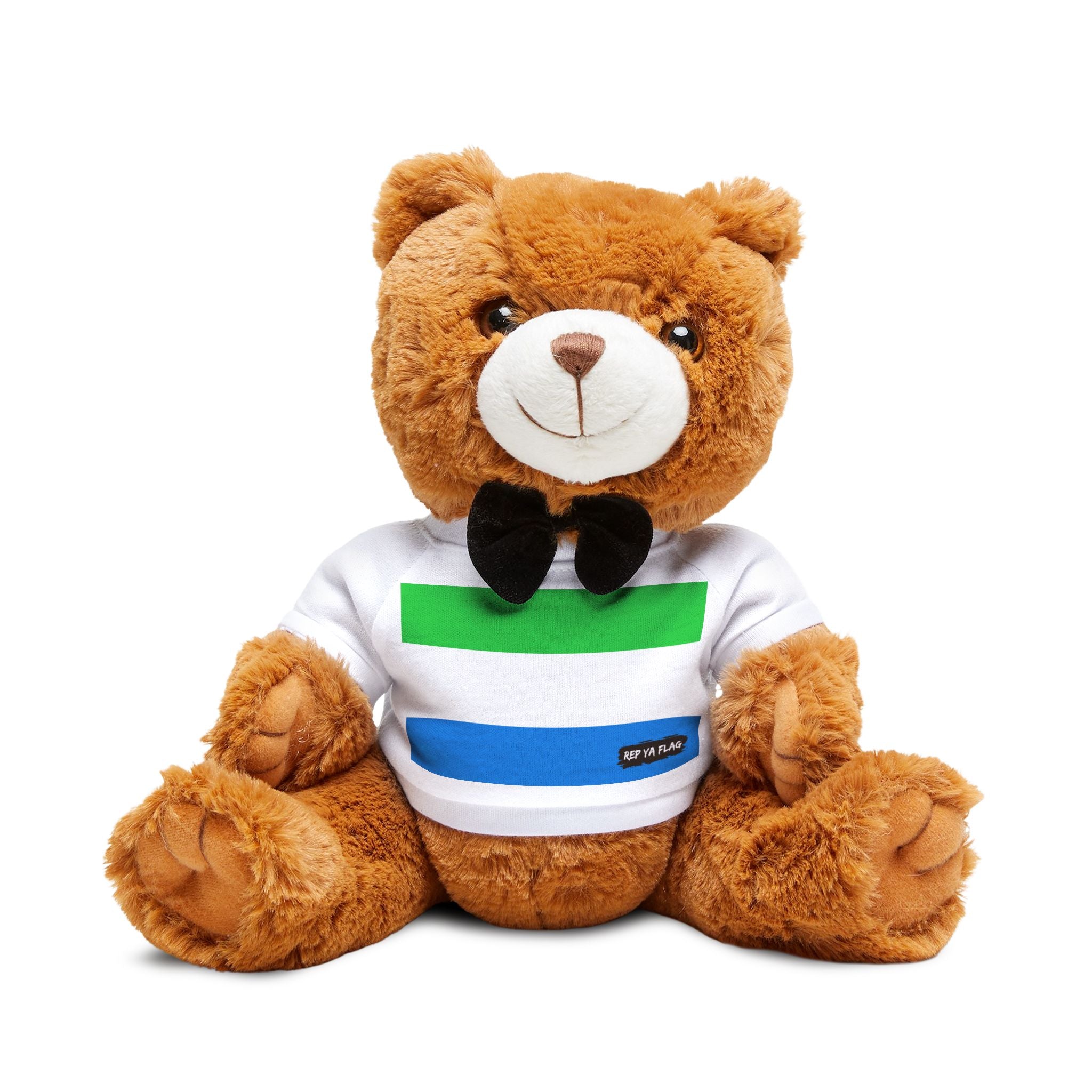 Sierra Leone Flag Teddy Bear | Sierra Leonean Plush Gift | Heritage Bear | Cultural Keepsake | Baby Gift Stuffed Animal | Rep Ya Flag