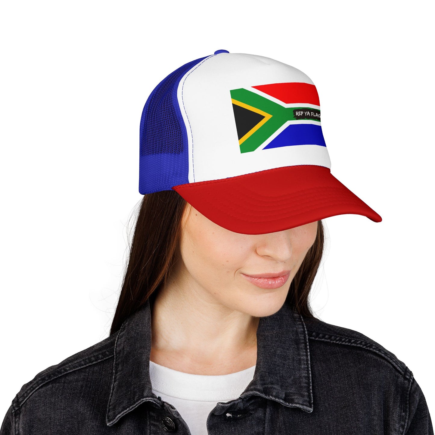 South Africa Flag Foam Trucker Hat | South African Heritage Snapback Cap | Rep Ya Flag
