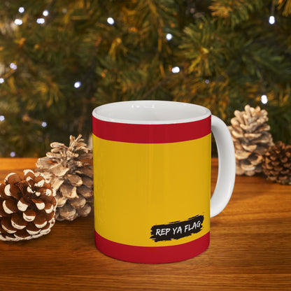 Spain Flag Coffee Tea Mug 11oz 15oz | Rep Ya Flag Ceramic Mug