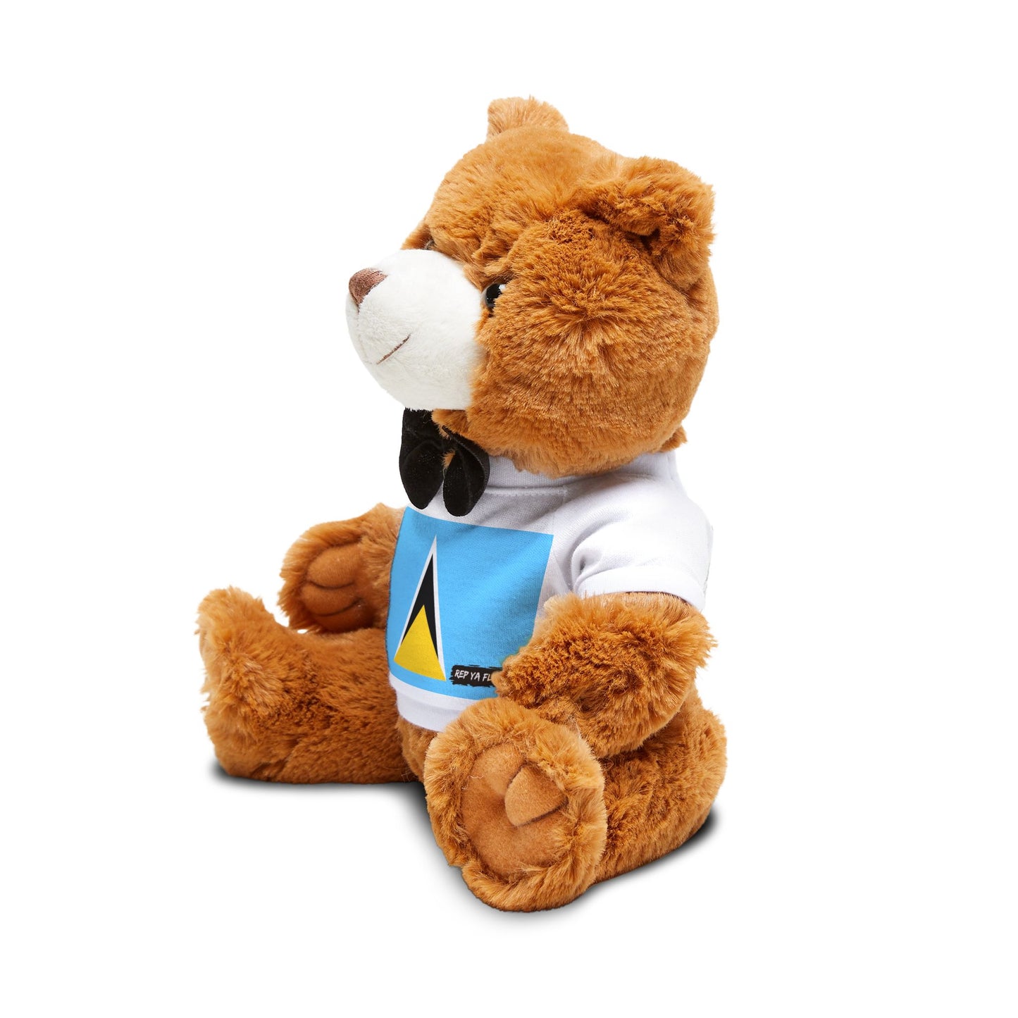 Saint Lucia Flag Teddy Bear | Saint Lucia Plush Gift | Caribbean Heritage Bear | Cultural Keepsake | Baby Gift Stuffed Animal