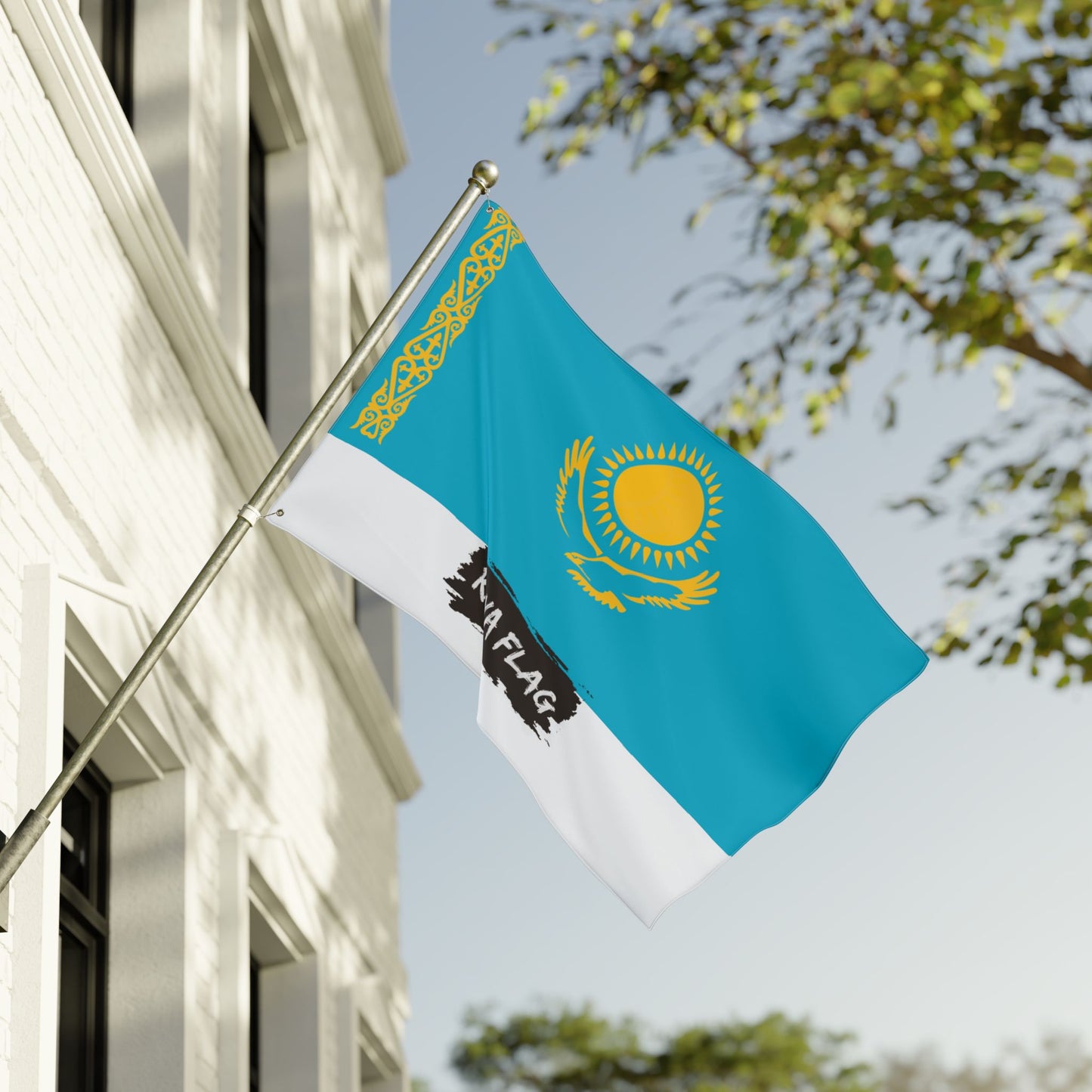 Kazakhstan Flag Garden Banner | Double Sided Outdoor Flag | Rep Ya Flag